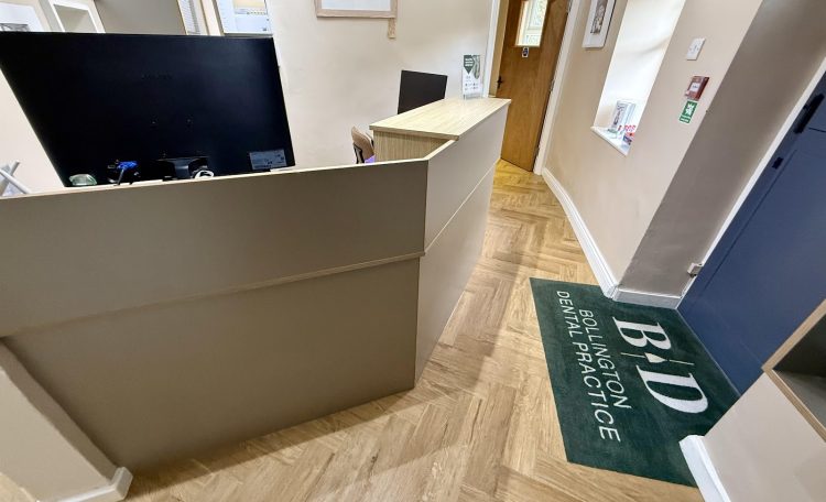 Reception at Bollington Dental Practice