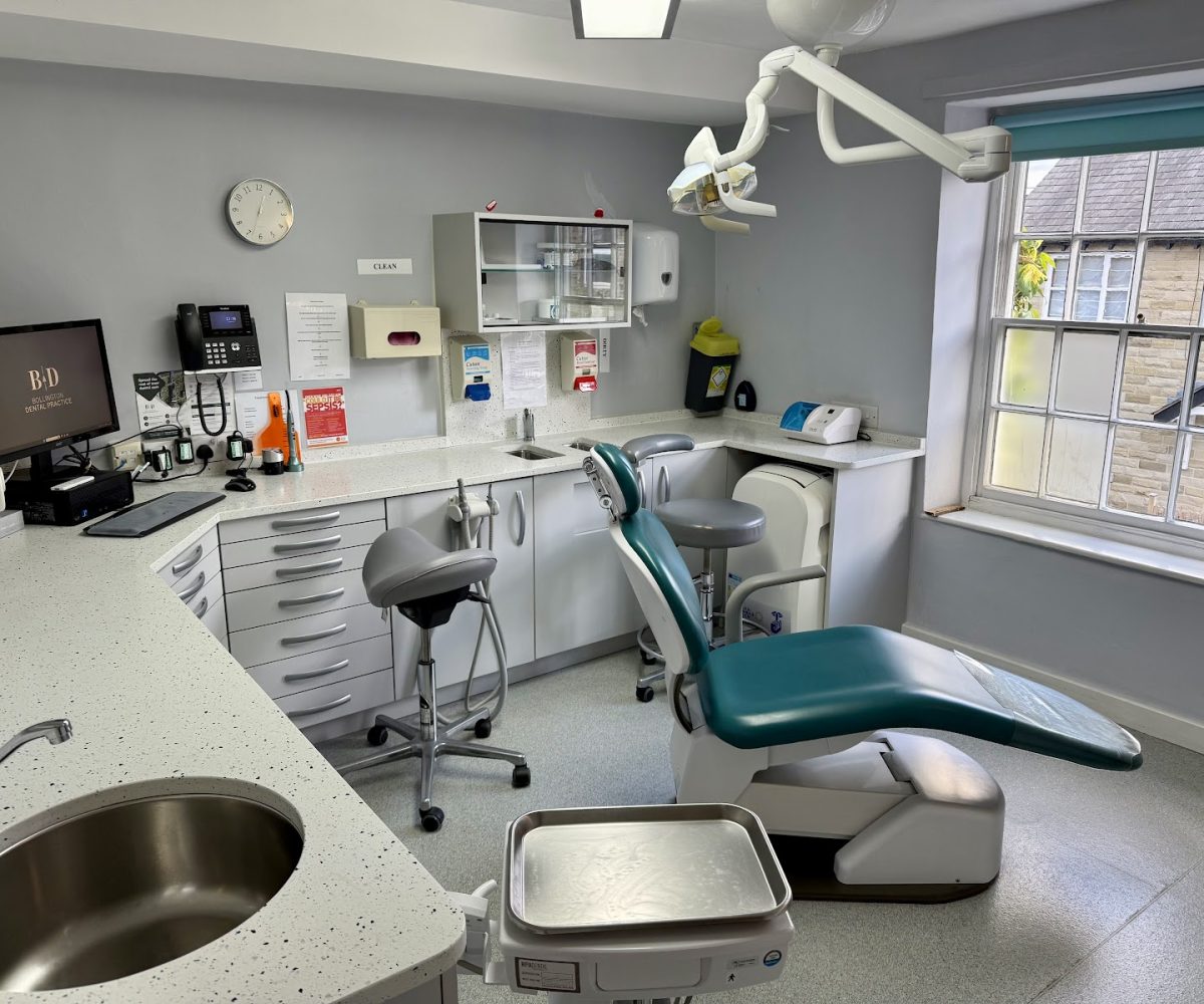 Modern dental surgery with natural light at Bollington Dental Practice